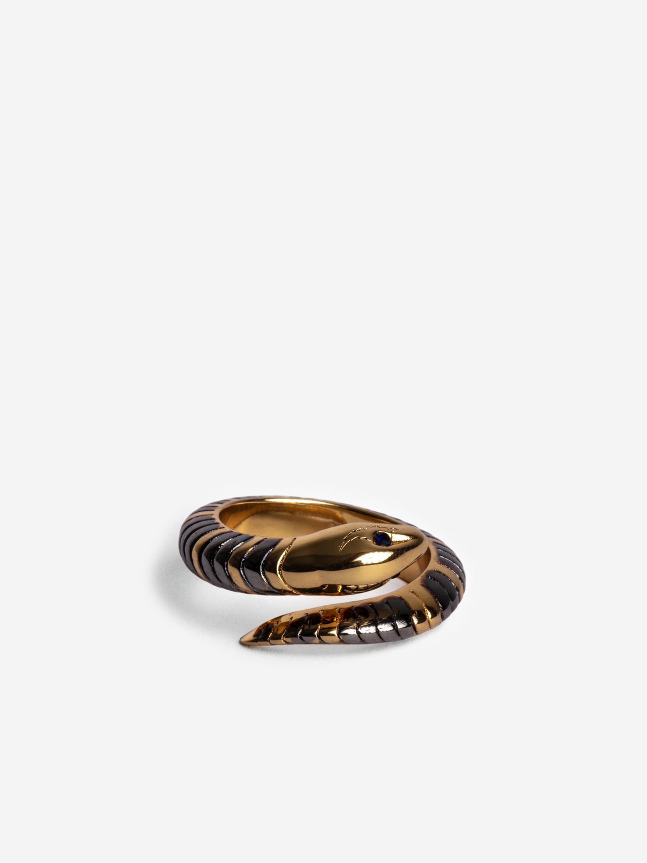 SNAKE RING SHINY GOLD